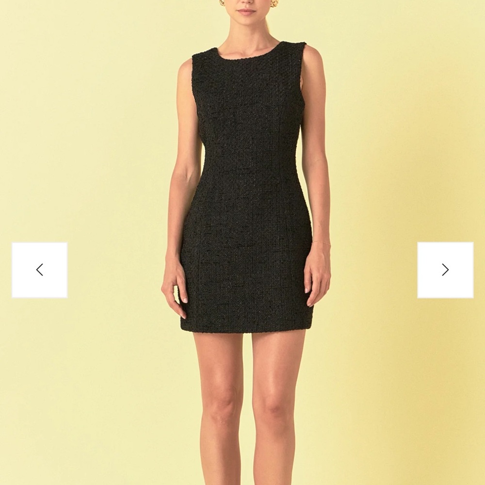 Elegant Black Sleeveless Dress